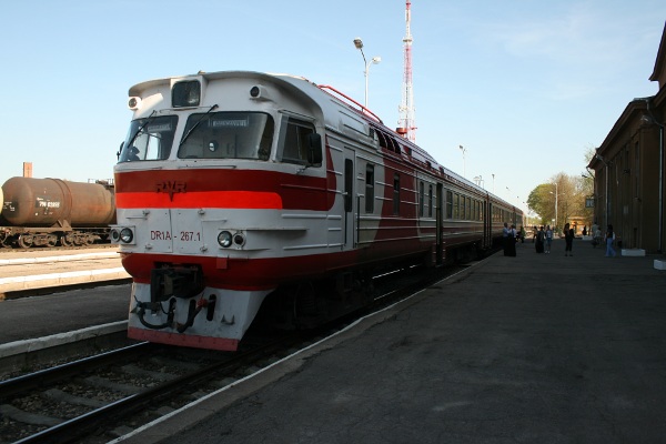 ДР1А-267 на станции Даугавпилс